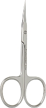Ножницы маникюрные HM-01, изогнутые, стальные - Beauty Luxury — фото N1