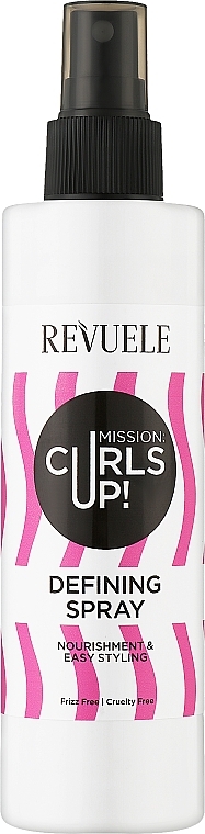 Спрей для формирования локонов - Revuele Mission: Curls Up! Defining Spray — фото N1