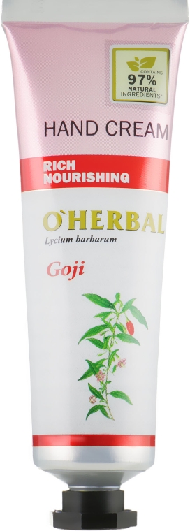 Крем для рук з ягодами годжі - O'Herbal Rich Nourishing Hand Cream Goji — фото N1