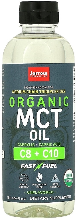 Харчові добавки "Олія СЦТ", органік - Jarrow Formulas Organic MCT Oil — фото N1