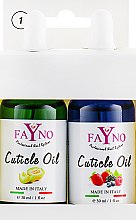 Набір олій для кутикули №1 "Диня+ягідний мікс" - Fayno Cuticle Oil (oil/2x30ml) — фото N1