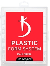 Многоразовые пластиковые формы для наращивания ногтей "Ballerina"  - Kodi Professional Plastic Form System — фото N1