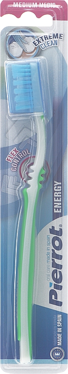 Зубная щетка "Энергия", средняя, салатовая - Pierrot Energy — фото N1