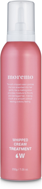 Піна-догляд для волосся - Moremo Whipped Cream Treatment W — фото N2