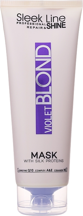 Нейтрализующая маска для светлых волос - Stapiz Sleek Line Violet Blond Mask — фото N1