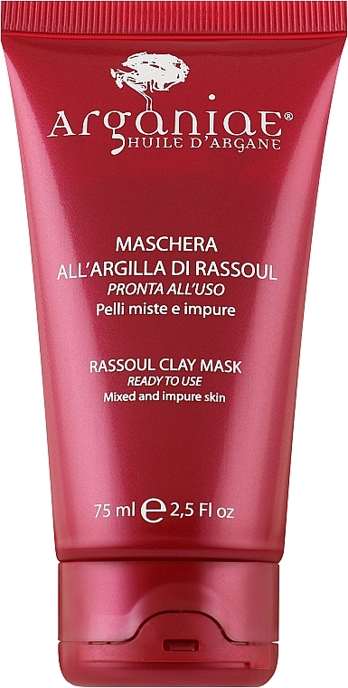 УЦЕНКА Детокс-маска с глиной для лица, тела и волос - Arganiae Huile D'Argane Rhassoul Clay Mask * — фото N1