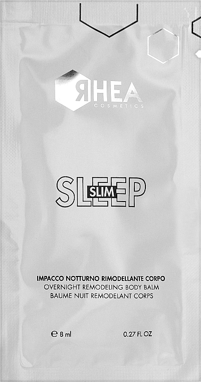 Ночной ремоделирующий крем-маска для тела - Rhea Cosmetics Sleep Slim (пробник) — фото N1
