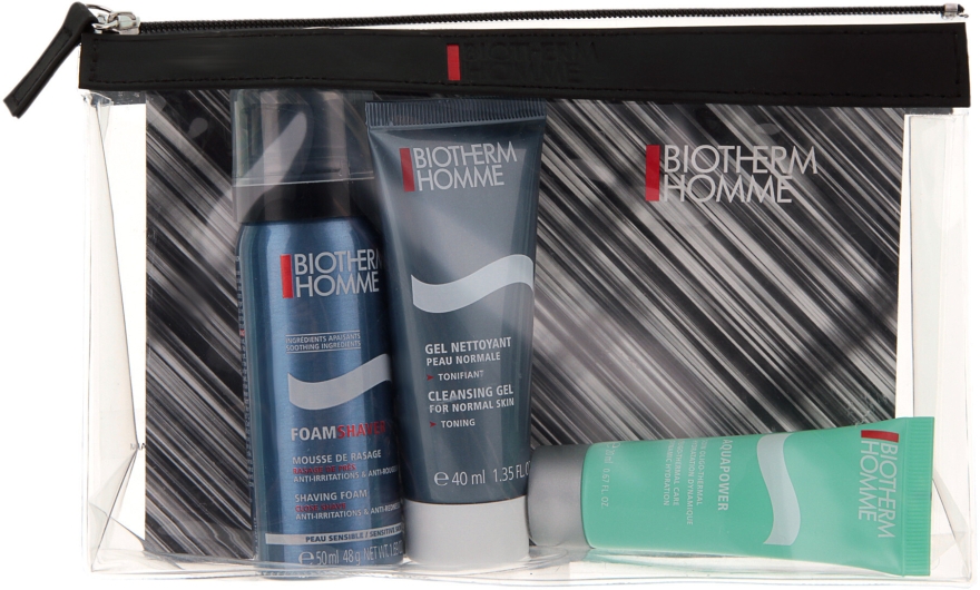 Набор мужской - Biotherm Homme (aquapower/20ml + gel/40ml + foam/50ml)