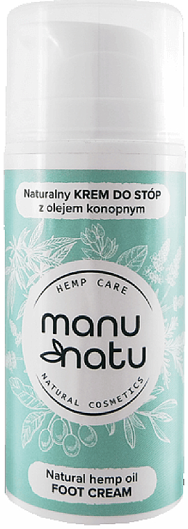 Крем для ног - Manu Natu Natural Hemp Oil Foot Cream — фото N1