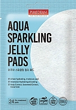 Зволожувальні диски для очищення обличчя - Purederm Aqua Sparkling Jelly Pad — фото N1