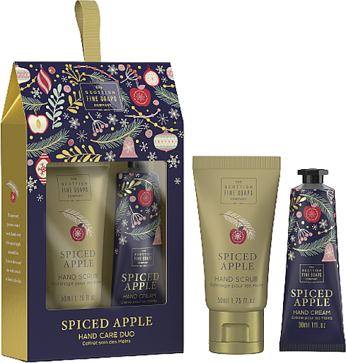 Набор - Scottish Fine Soaps Spiced Apple Hand Care Duo (scr/50ml + h/cr/30ml) — фото N1