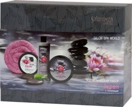 Парфумерія, косметика Косметичний набір - Salon Professional SPA Collection Japan (scr/300ml + cr/gel/300ml + cr/300ml + towel)