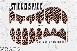 Духи, Парфюмерия, косметика Дизайнерские наклейки для ногтей "Leopard XL" - StickersSpace 