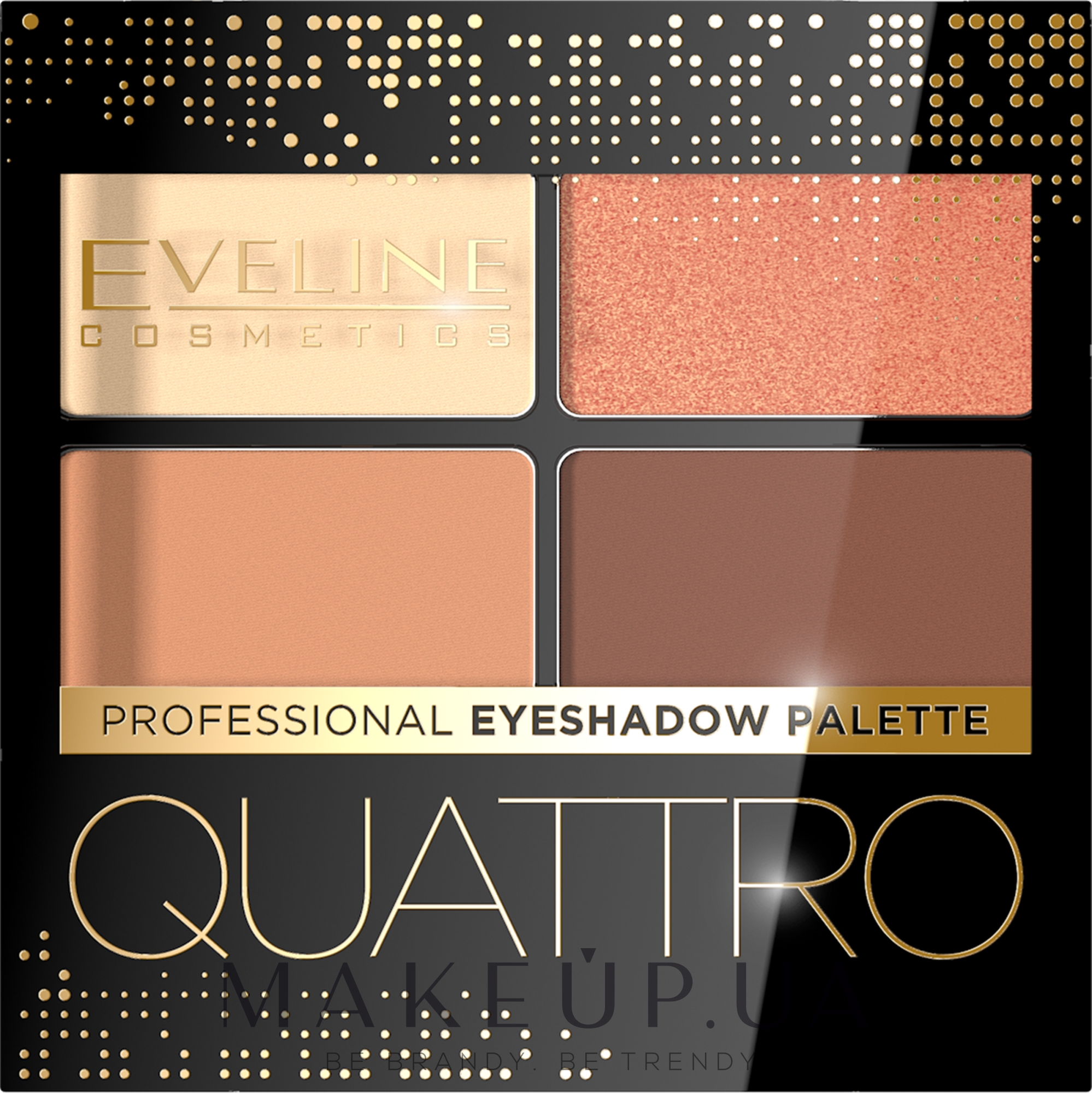 Тіні для повік - Eveline Cosmetics Quattro Professional Eyeshadow Palette — фото 01