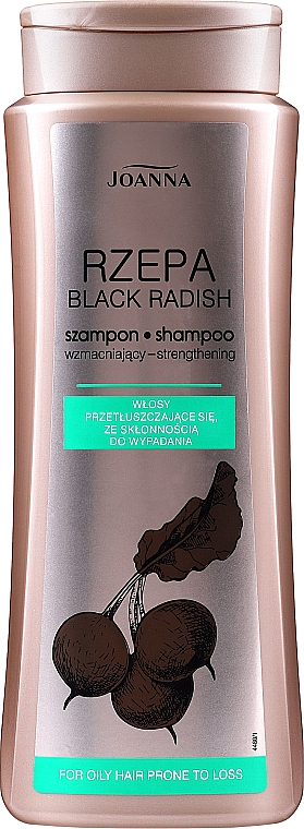 Зміцнювальний шампунь для жирного волосся - Joanna Black Radish Hair Shampoo — фото N5