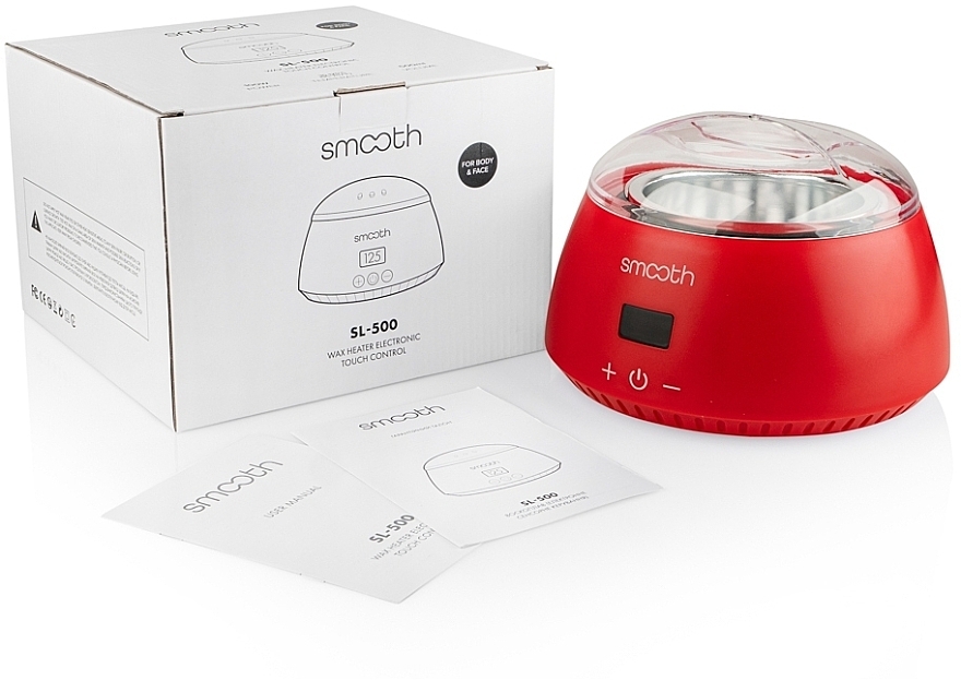 Воскоплав баночный SL-500 Red на 100W и 500 мл, красный - SMOOTH Wax Warmer — фото N2