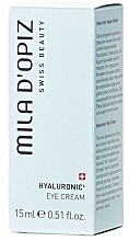 Крем для шкіри навколо очей з гіалуроновою кислотою - Mila D’Opiz Hyaluronic 4 Eye Cream — фото N2