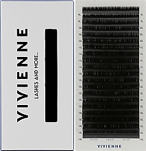 Накладні вії "Elite", чорні, 20 ліній (mix, 0.07, L, (9-14)) - Vivienne — фото N1