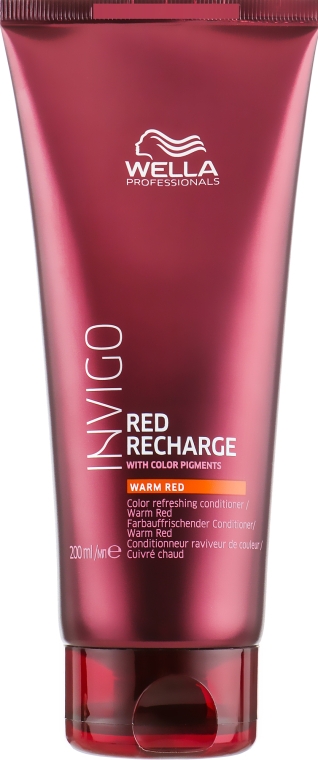 Кондиціонер для теплих червоних та мідних відтінків волосся - Wella Professionals Invigo Color Recharge Warm Red Conditioner
