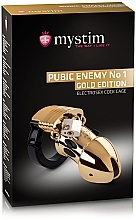 Пояс верности мужской, золотистый - Mystim Pubic Enemy No 1 Gold Edition — фото N4