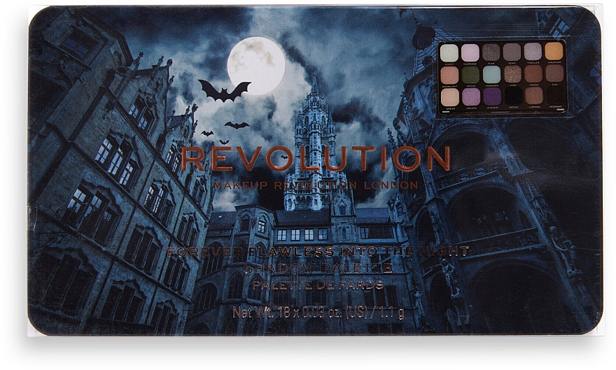 Палетка теней для век - Makeup Revolution Forever Flawless Into the Night Eyeshadow Palette — фото N4