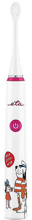 Зубная щётка, детская - ETA Sonetic For Kids Pink/White — фото N1