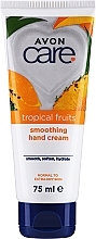 Духи, Парфюмерия, косметика Крем для рук с экстрактами фруктов - Avon Care Tropical Fruits Smoothing Hand Cream 