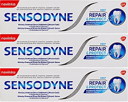 Набор - Sensodyne Repair&Protect (toothpaste/3х75ml) — фото N2