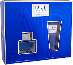 Духи, Парфюмерия, косметика Blue Seduction Antonio Banderas - Набор (edt/50ml + a/sh/b/50ml)