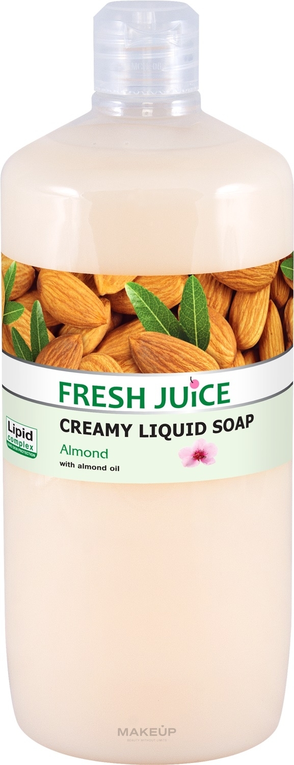 Крем-мыло с увлажняющим молочком "Миндаль" - Fresh Juice Almond — фото 1000ml