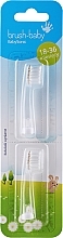 Парфумерія, косметика Насадки до електричної зубної щітки "BabySonic", 18-36 міс - Brush-Baby Replacement Brush Heads