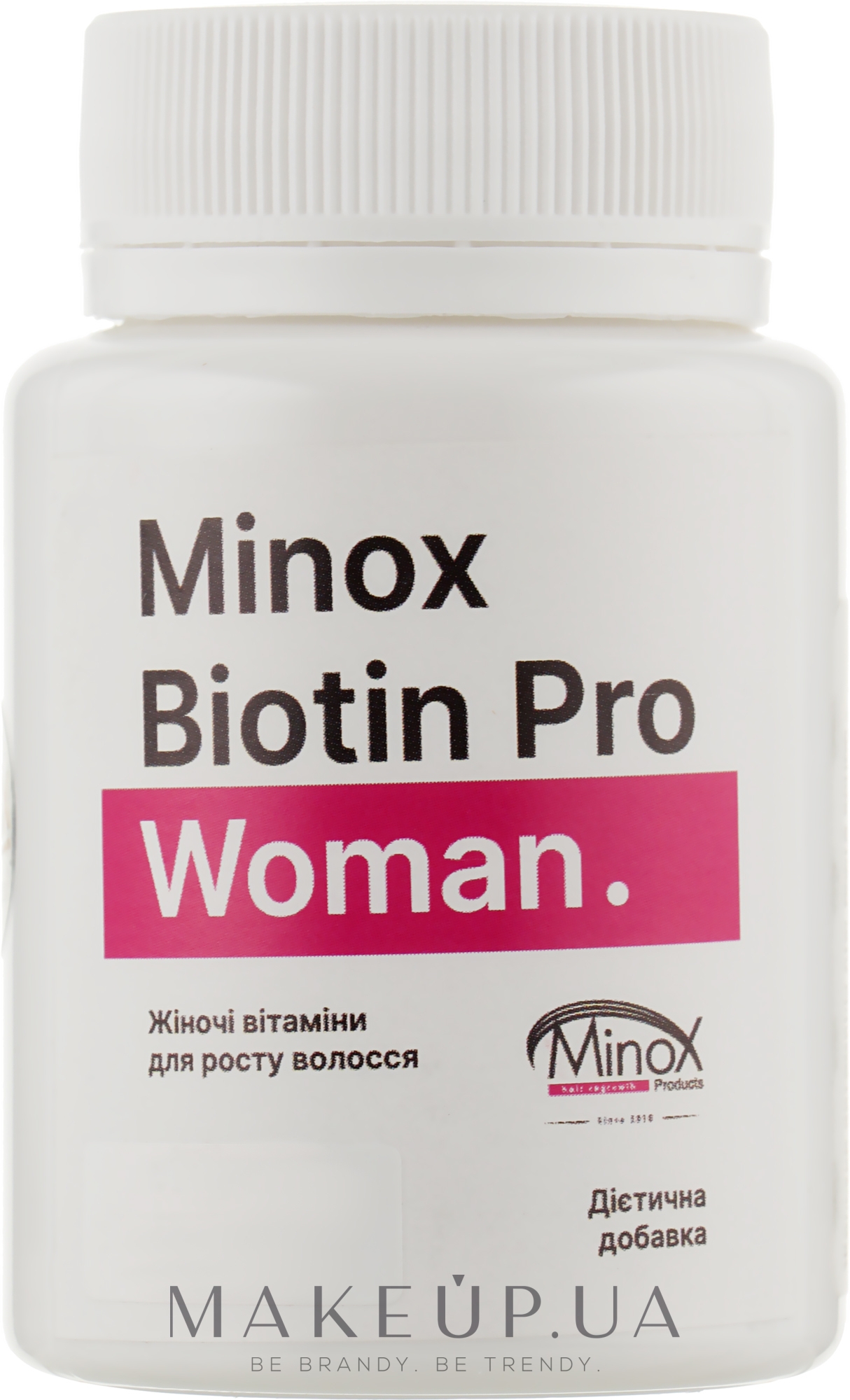 Жіночі вітаміни для росту волосся - MinoX Biotin Pro Woman — фото 100шт