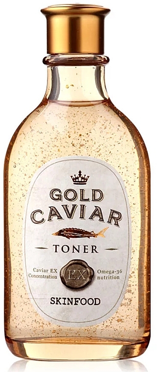 Тонер для обличчя - Skinfood Gold Caviar EX Toner — фото N1