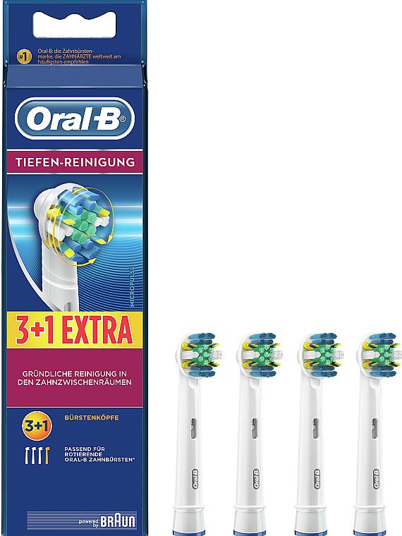 Сменная насадка для электрической зубной щетки, 4 шт. - Oral-B Tiefen-Reinigung  — фото N2