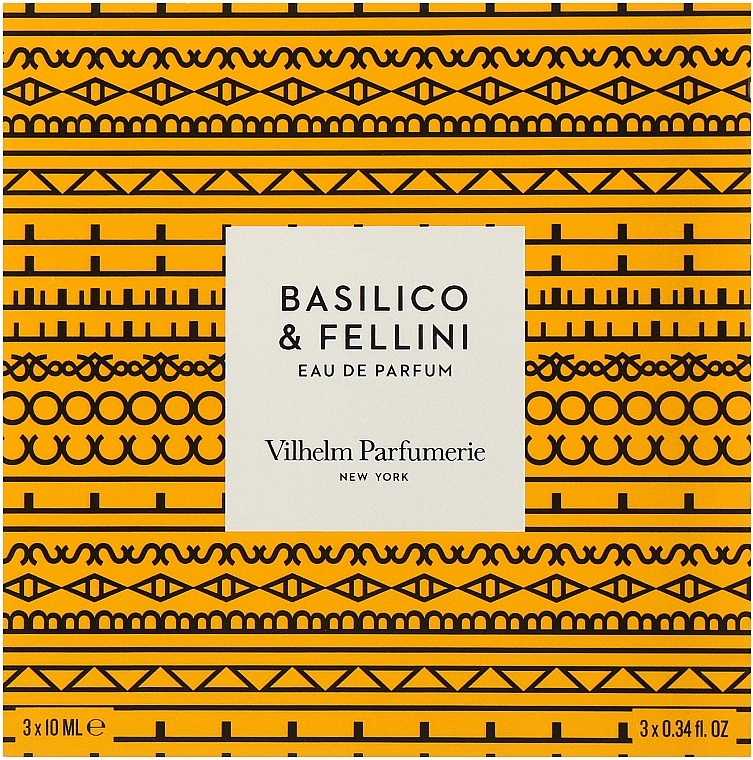 Vilhelm Parfumerie Basilico & Fellini - Набор (edp/3x10ml) — фото N1