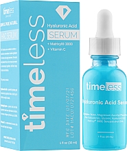 Сыворотка для лица с гиалуроновой кислотой - Timeless Skin Care Vitamin C + Hyaluronic Acid Serum — фото N2