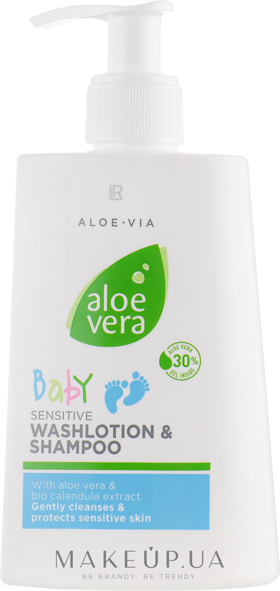 М'який шампунь-гель для купання дітей - LR Health & Beauty Aloe Vera Baby Sensitive Washlotion And Shampoo — фото 250ml
