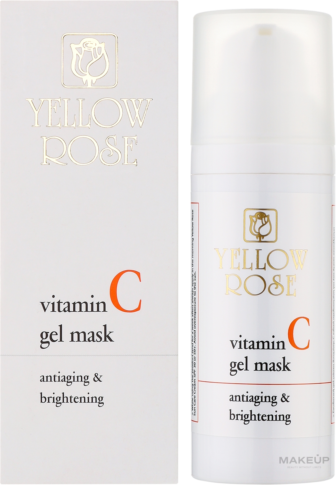 Гелевая маска для лица с витамином С - Yellow Rose Vitamin C Gel Mask — фото 50ml