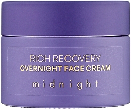 Духи, Парфюмерия, косметика Ночной крем для лица - Nacomi Rich Recovery Midnight Overnight Face Cream