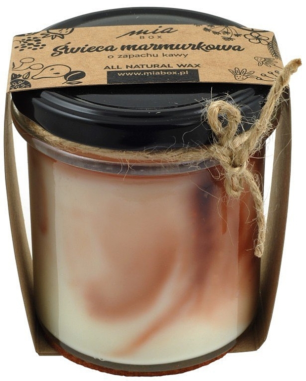 Ароматична мармурова свічка "Кава" - Miabox Candle — фото N1