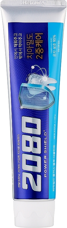 Зубна паста зміцнююча з екстрактом м'яти - Dental Clinic 2080 Power Shield Blue Double Mint — фото N1