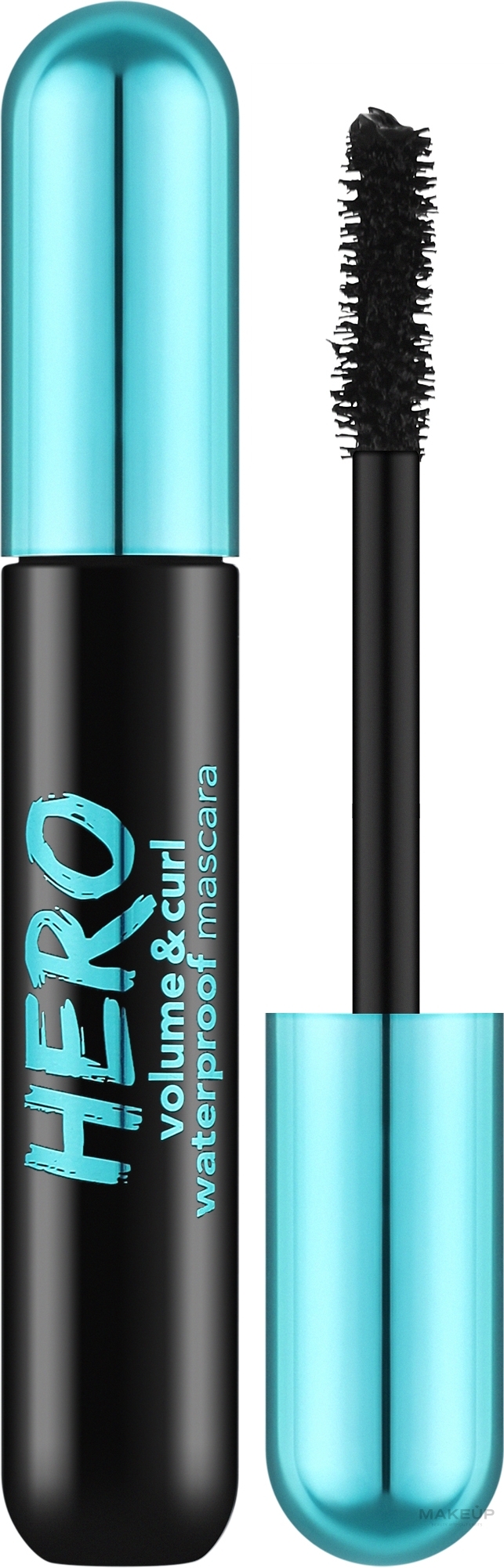 Водостійка туш для вій - Flormar Hero Volume & Curl Waterproof Mascara — фото Black