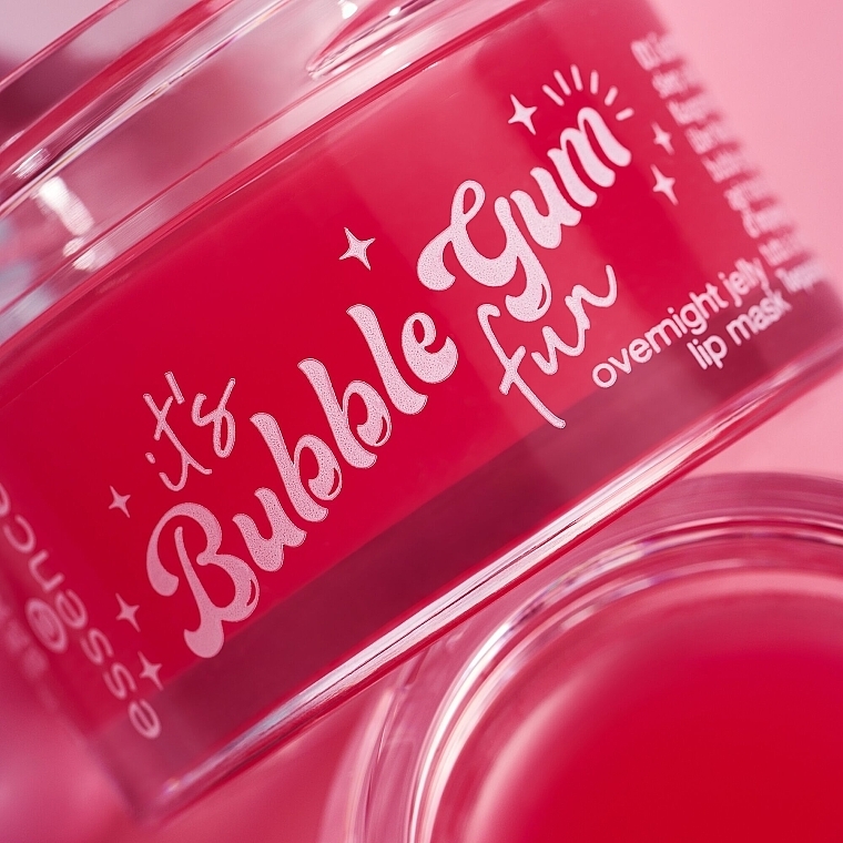 Ночная желейная маска для губ - Essence Its Bubble Gum Fun Overnight Jelly Lip Mask Gummylicious — фото N3