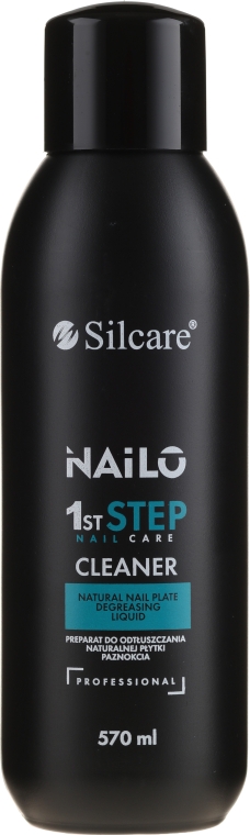 Рідина для знежирювання нігтьової пластини - Silcare Nailo 1st Step Nail Cleaner — фото N1