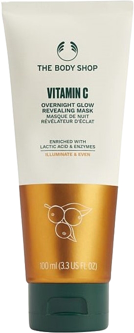 Нічна маска для сяйва шкіри обличчя - The Body Shop Vitamin C Overnight Glow Revealing Mask — фото N1