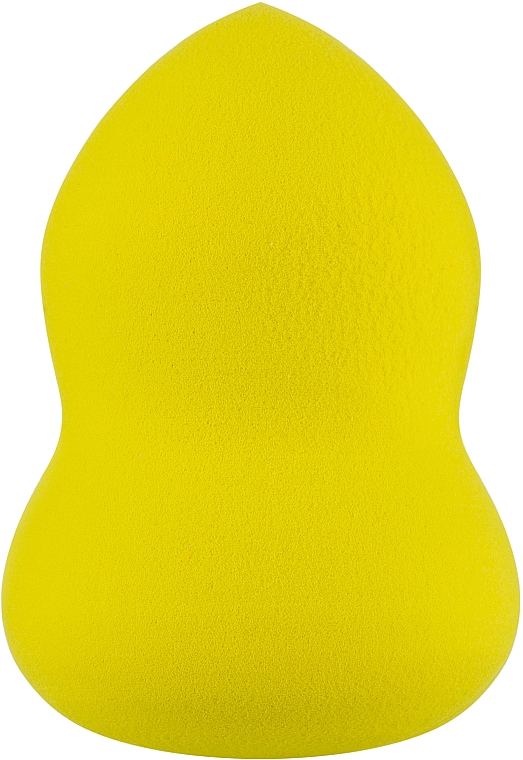 Спонж б'юті-блендер грушоподібної форми, жовтий - Omkara