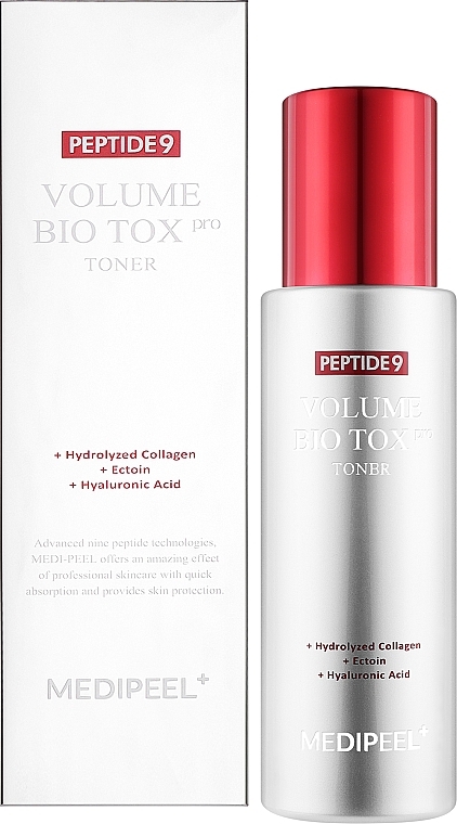 УЦЕНКА Тонер омолаживающий с комплексом пептидов и коллагеном - MEDIPEEL Peptide 9 Volume Bio Tox Toner Pro * — фото N2