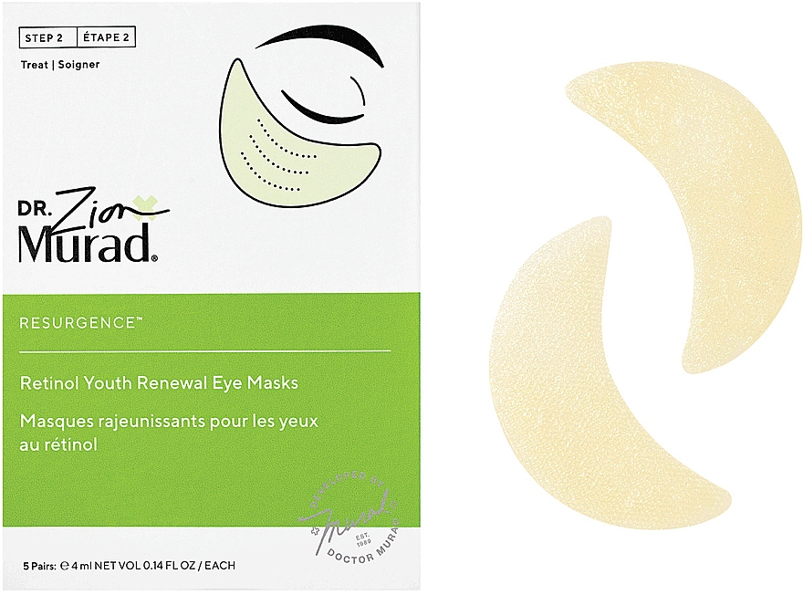 Ретинолова омолоджувальна маска під очі - Murad Resurgence  Retinol Youth Renewal Eye Mask — фото N2