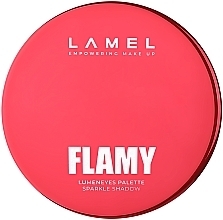 Духи, Парфюмерия, косметика Палетка теней для век - LAMEL FLAMY Lumeneyes Palette