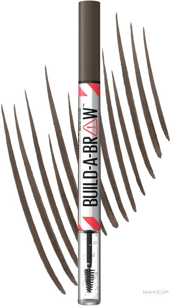 Олівець-гель для брів 2 в 1 - Maybelline New York Build-A-Brow 2-in-1 Brow Pen And Sealing Gel — фото 262 - Black Brown